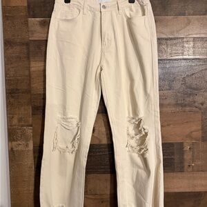 Women’s Vervet high rise straight leg distressed Jeans